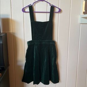 Modcloth Forest Velvet Dress